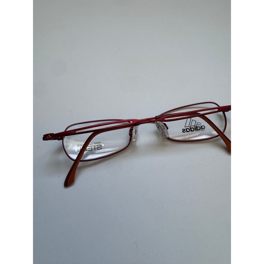 NEW Adidas Kids A 959 Red Steel Frame Glasses - Picture 3 of 7